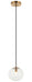 Matteo Canada - One Light Pendant - Bulbus - Aged Gold Brass- Union Lighting Luminaires Decor