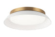 Matteo Canada - LED Wall Sconce - Finley - Matte White + Aged Gold Brass- Union Lighting Luminaires Decor
