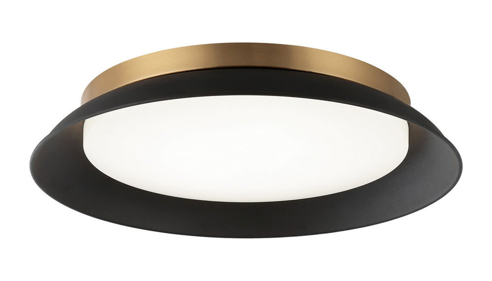 Matteo Canada - LED Wall Sconce - Finley - Matte Black + Aged Gold Brass- Union Lighting Luminaires Decor