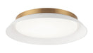 Matteo Canada - LED Wall Sconce - Finley - Matte White + Aged Gold Brass- Union Lighting Luminaires Decor