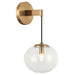 Matteo Canada - One Light Wall Sconce - Bulbus - Aged Gold Brass- Union Lighting Luminaires Decor