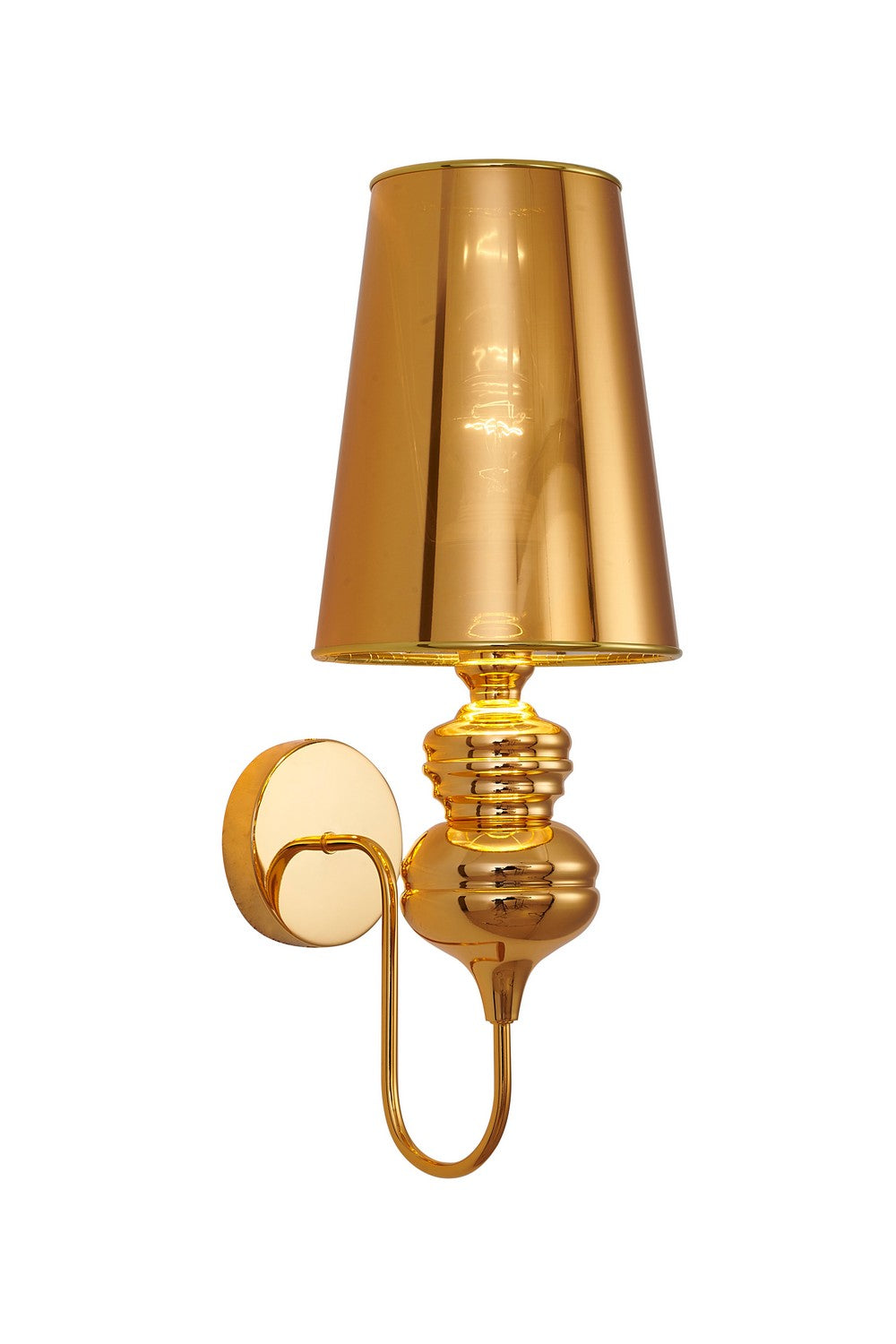 Bethel International Canada - One Light Wall Sconce - Polished Gold- Union Lighting Luminaires Decor
