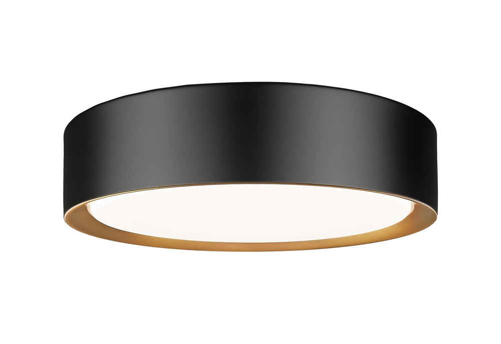 Z-Lite Canada - LED Flush Mount - Kawan - Matte Black + Modern Gold- Union Lighting Luminaires Decor