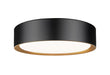 Z-Lite Canada - LED Flush Mount - Kawan - Matte Black + Modern Gold- Union Lighting Luminaires Decor