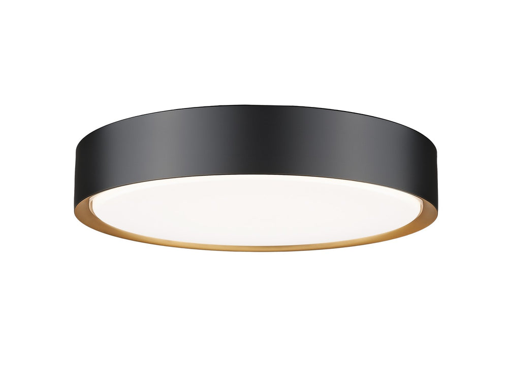 Z-Lite Canada - LED Flush Mount - Kawan - Matte Black + Modern Gold- Union Lighting Luminaires Decor