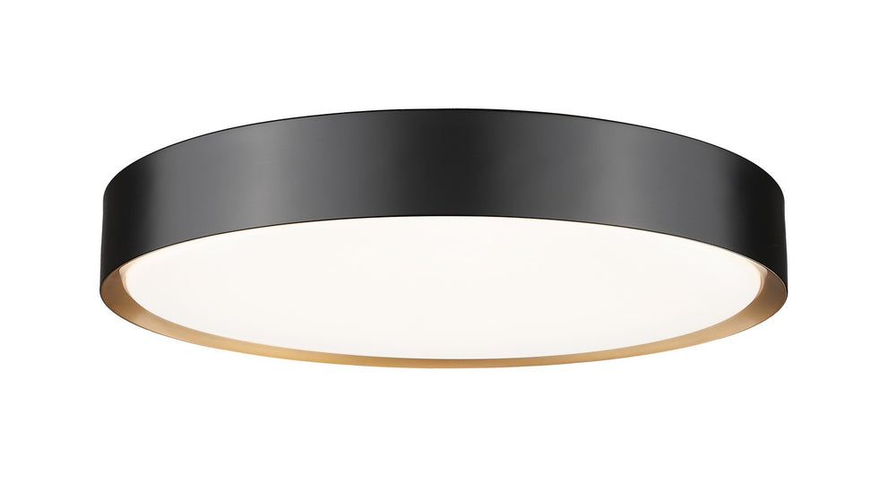 Z-Lite Canada - LED Flush Mount - Kawan - Matte Black + Modern Gold- Union Lighting Luminaires Decor
