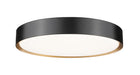 Z-Lite Canada - LED Flush Mount - Kawan - Matte Black + Modern Gold- Union Lighting Luminaires Decor