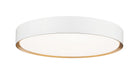Z-Lite Canada - LED Flush Mount - Kawan - Matte White + Modern Gold- Union Lighting Luminaires Decor