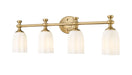Z-Lite Canada - Four Light Vanity - Orion - Modern Gold- Union Lighting Luminaires Decor