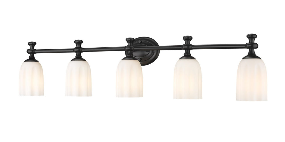 Z-Lite Canada - Five Light Vanity - Orion - Matte Black- Union Lighting Luminaires Decor