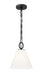 Z-Lite Canada - One Light Pendant - Alaric - Matte Black- Union Lighting Luminaires Decor