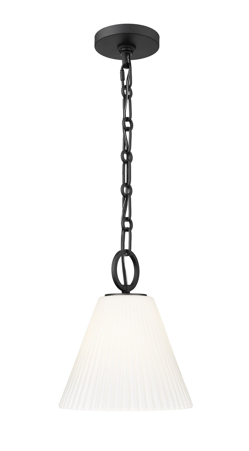 Z-Lite Canada - One Light Pendant - Alaric - Matte Black- Union Lighting Luminaires Decor