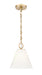 Z-Lite Canada - One Light Pendant - Alaric - Modern Gold- Union Lighting Luminaires Decor