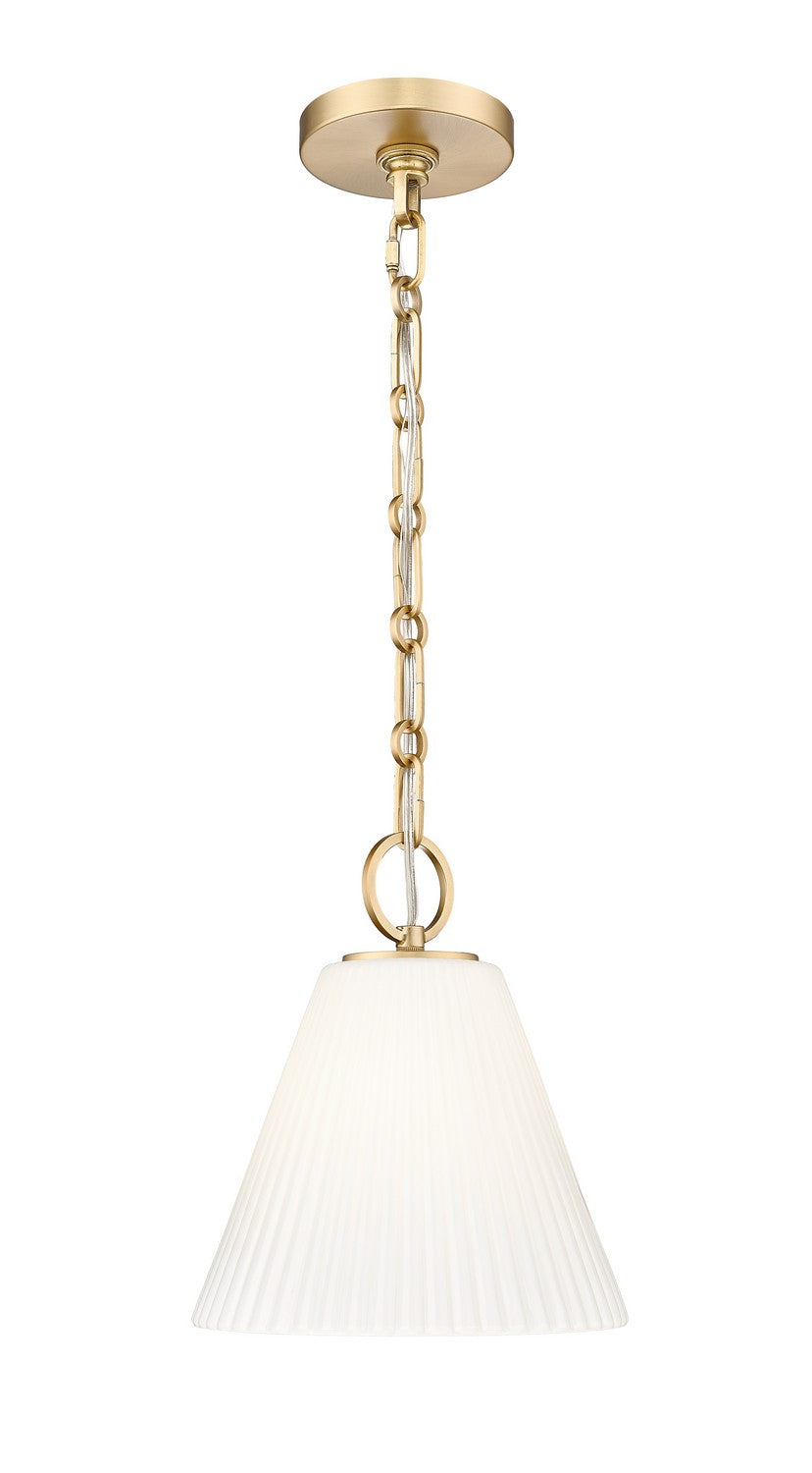Z-Lite Canada - One Light Pendant - Alaric - Modern Gold- Union Lighting Luminaires Decor