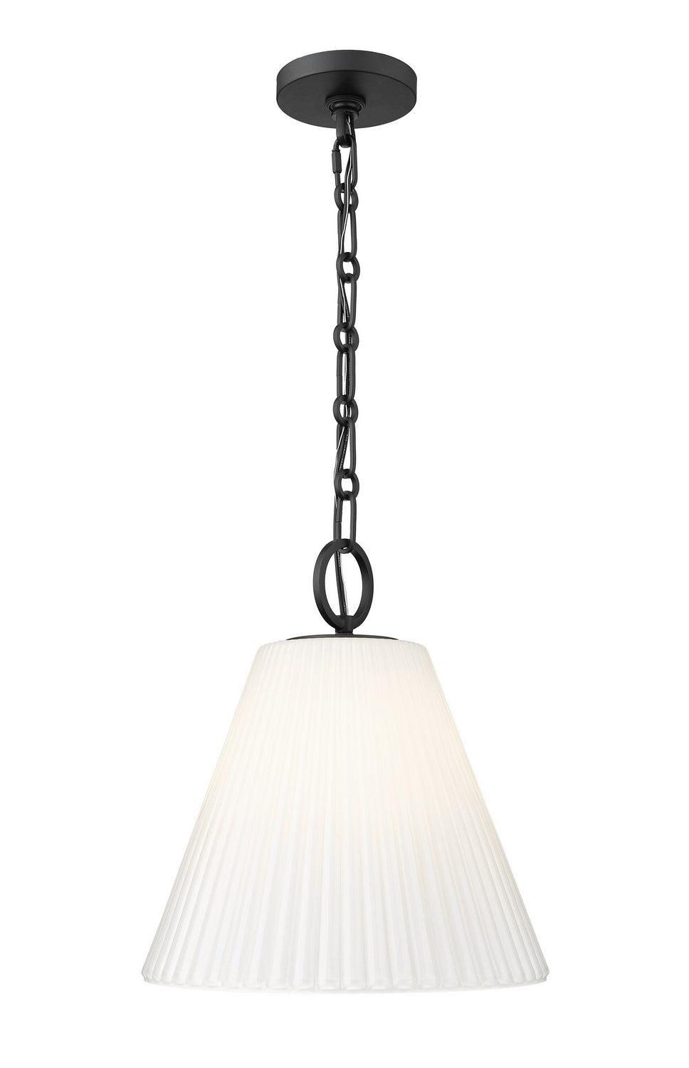 Z-Lite Canada - One Light Pendant - Alaric - Matte Black- Union Lighting Luminaires Decor