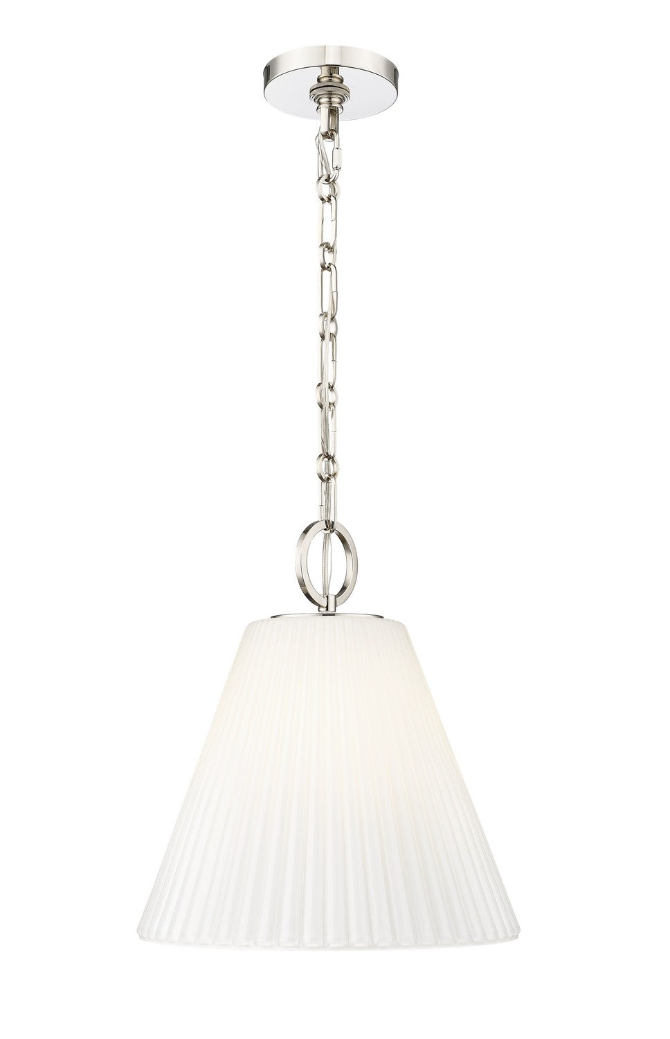 Z-Lite Canada - One Light Pendant - Alaric - Polished Nickel- Union Lighting Luminaires Decor