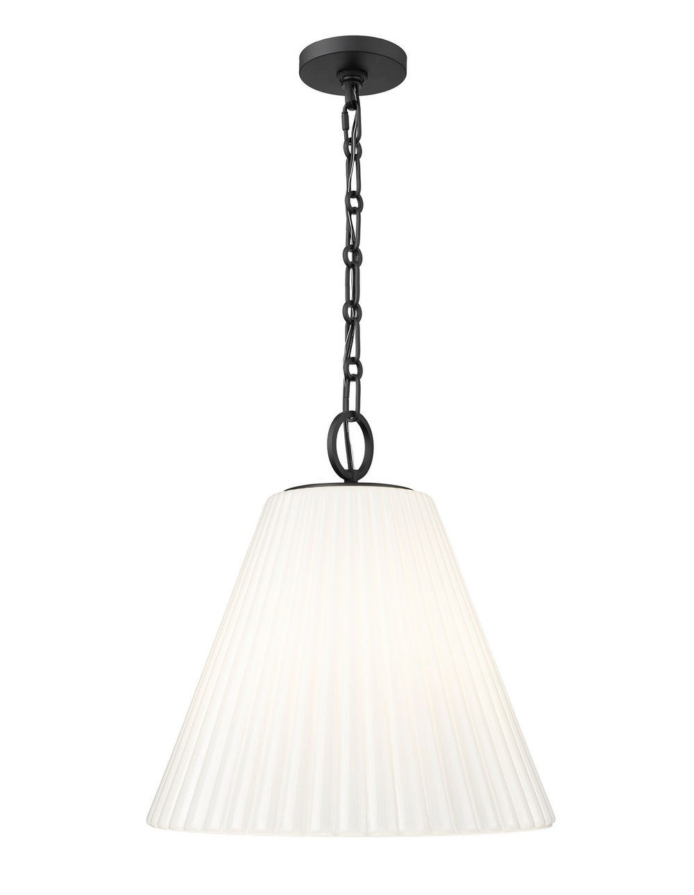 Z-Lite Canada - Three Light Pendant - Alaric - Matte Black- Union Lighting Luminaires Decor