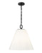Z-Lite Canada - Three Light Pendant - Alaric - Matte Black- Union Lighting Luminaires Decor