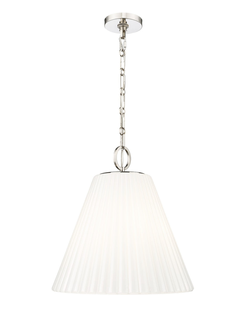 Z-Lite Canada - Three Light Pendant - Alaric - Polished Nickel- Union Lighting Luminaires Decor