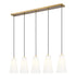 Z-Lite Canada - Five Light Linear Chandelier - Farrell - Modern Gold- Union Lighting Luminaires Decor