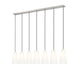Z-Lite Canada - Seven Light Linear Chandelier - Farrell - Brushed Nickel- Union Lighting Luminaires Decor