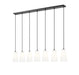 Z-Lite Canada - Seven Light Linear Chandelier - Farrell - Matte Black- Union Lighting Luminaires Decor