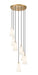 Z-Lite Canada - Seven Light Chandelier - Farrell - Modern Gold- Union Lighting Luminaires Decor