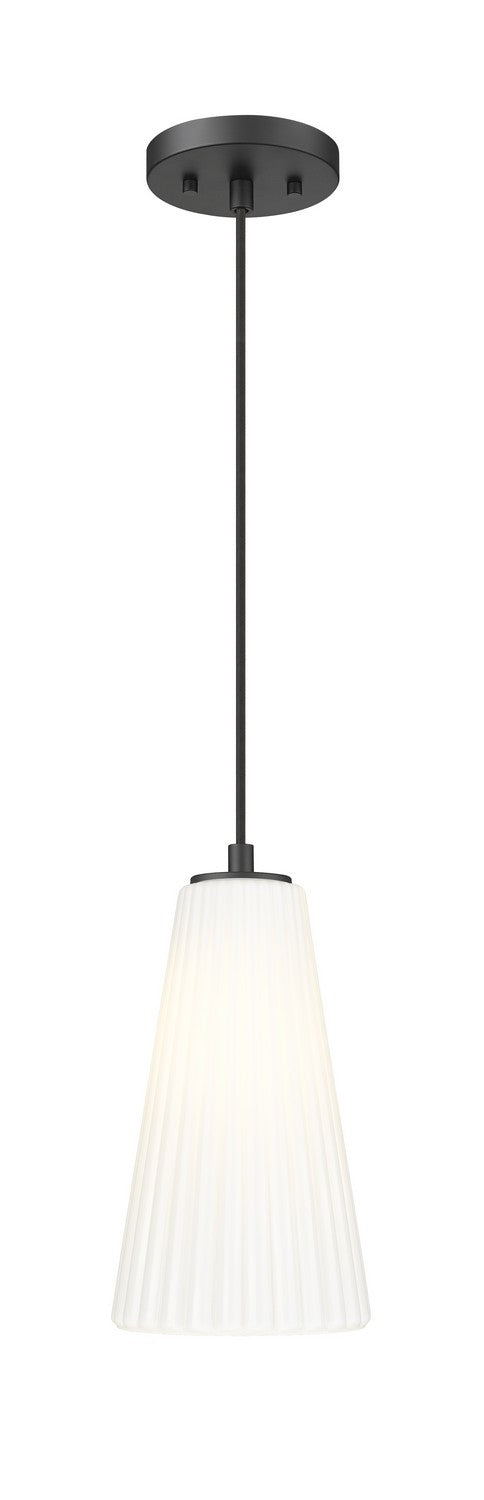 Z-Lite Canada - One Light Pendant - Farrell - Matte Black- Union Lighting Luminaires Decor