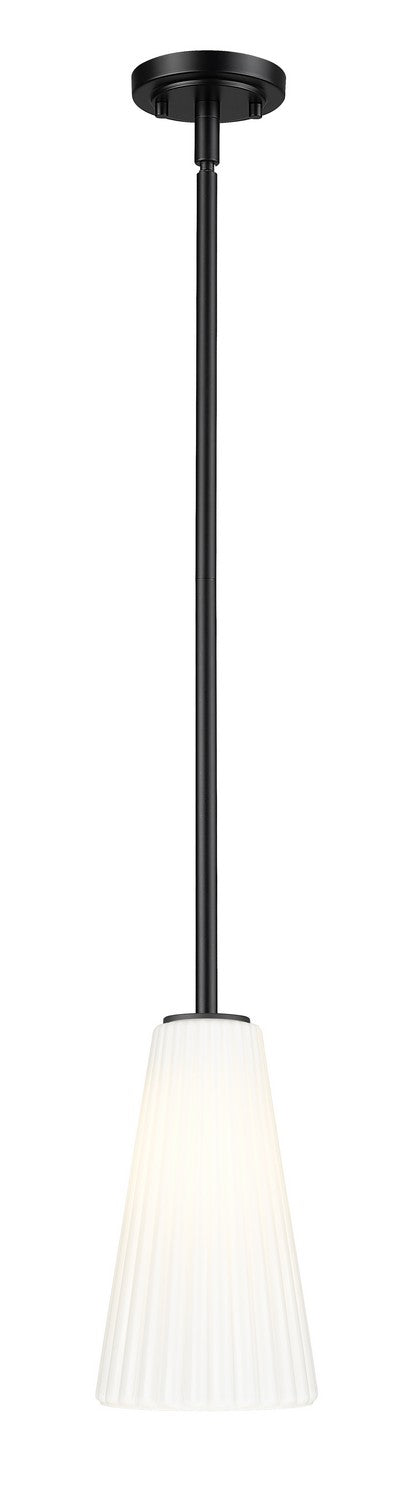 Z-Lite Canada - One Light Pendant - Farrell - Matte Black- Union Lighting Luminaires Decor