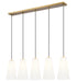 Z-Lite Canada - Five Light Linear Chandelier - Farrell - Modern Gold- Union Lighting Luminaires Decor