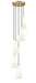Z-Lite Canada - Five Light Chandelier - Farrell - Modern Gold- Union Lighting Luminaires Decor