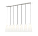 Z-Lite Canada - Seven Light Linear Chandelier - Farrell - Brushed Nickel- Union Lighting Luminaires Decor