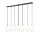Z-Lite Canada - Seven Light Linear Chandelier - Farrell - Matte Black- Union Lighting Luminaires Decor