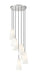 Z-Lite Canada - Seven Light Chandelier - Farrell - Brushed Nickel- Union Lighting Luminaires Decor