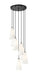 Z-Lite Canada - Seven Light Chandelier - Farrell - Matte Black- Union Lighting Luminaires Decor