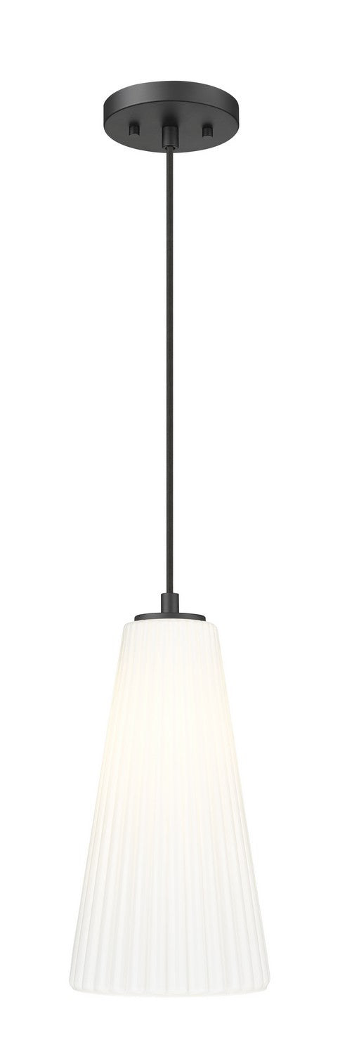 Z-Lite Canada - One Light Pendant - Farrell - Matte Black- Union Lighting Luminaires Decor