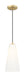 Z-Lite Canada - One Light Pendant - Farrell - Modern Gold- Union Lighting Luminaires Decor