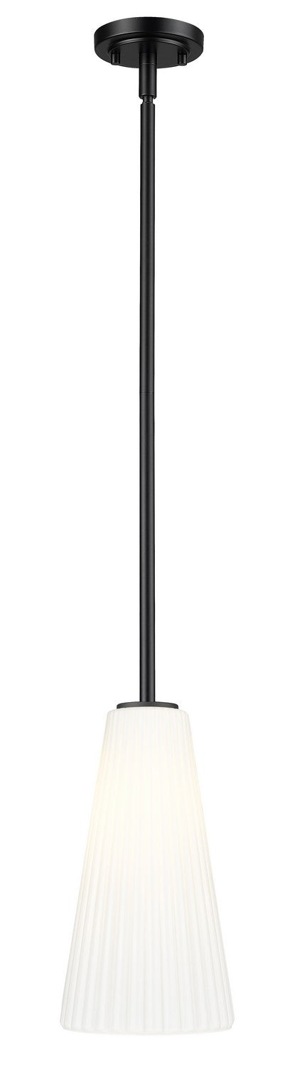 Z-Lite Canada - One Light Pendant - Farrell - Matte Black- Union Lighting Luminaires Decor