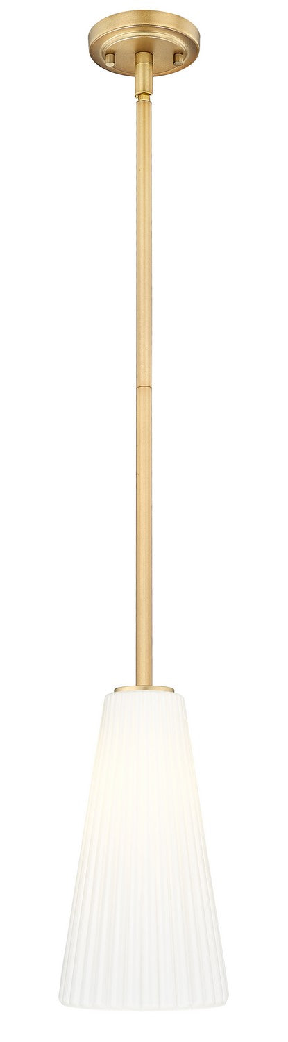 Z-Lite Canada - One Light Pendant - Farrell - Modern Gold- Union Lighting Luminaires Decor