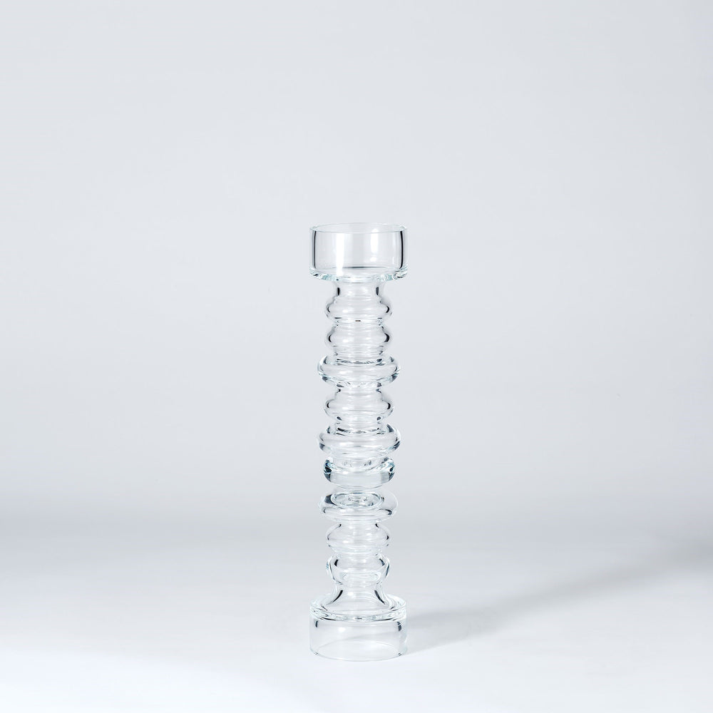 Glass Ribbed Candleholder/Vase