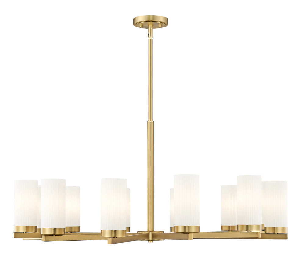 Z-Lite Canada - 12 Light Chandelier - Danica - Modern Gold- Union Lighting Luminaires Decor
