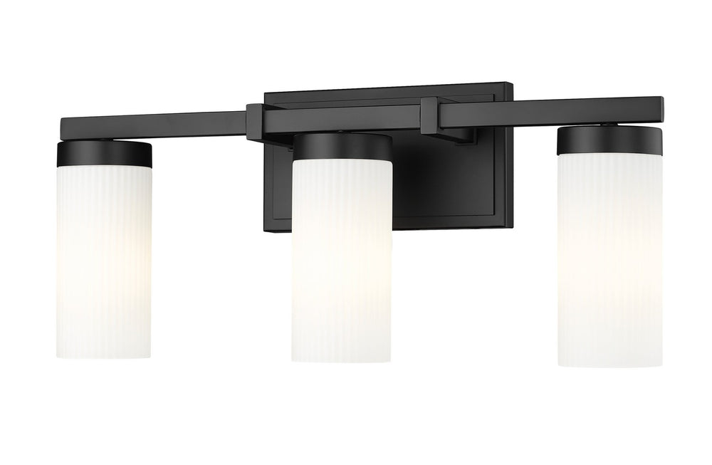 Z-Lite Canada - Three Light Vanity - Danica - Matte Black- Union Lighting Luminaires Decor