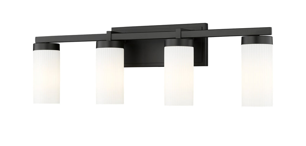 Z-Lite Canada - Four Light Vanity - Danica - Matte Black- Union Lighting Luminaires Decor