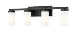 Z-Lite Canada - Four Light Vanity - Danica - Matte Black- Union Lighting Luminaires Decor