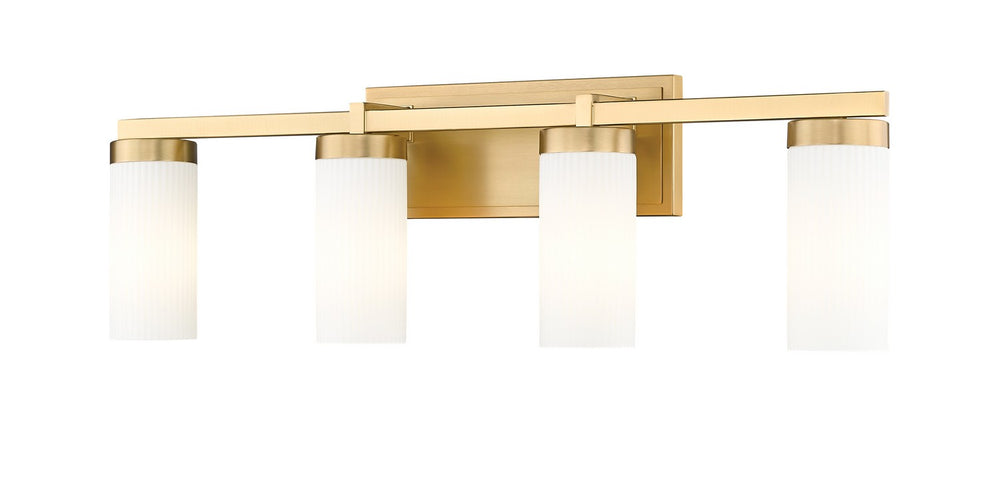 Z-Lite Canada - Four Light Vanity - Danica - Modern Gold- Union Lighting Luminaires Decor
