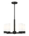 Z-Lite Canada - Five Light Chandelier - Danica - Matte Black- Union Lighting Luminaires Decor