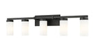 Z-Lite Canada - Five Light Vanity - Danica - Matte Black- Union Lighting Luminaires Decor