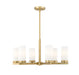 Z-Lite Canada - Six Light Chandelier - Danica - Modern Gold- Union Lighting Luminaires Decor