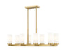 Z-Lite Canada - Eight Light Linear Chandelier - Danica - Modern Gold- Union Lighting Luminaires Decor
