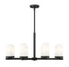 Z-Lite Canada - Eight Light Chandelier - Danica - Matte Black- Union Lighting Luminaires Decor